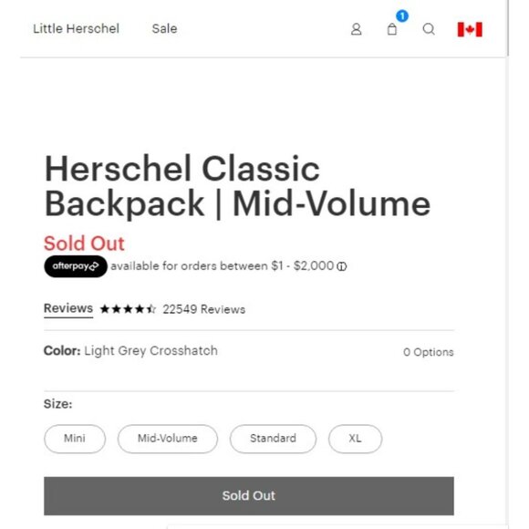 RARE NWT - Herschel Retreat Backpack - Classic | Mid-Volume 19.5 L - Dark Forest - Picture 5 of 17